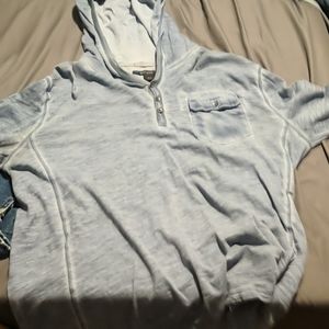 Mens DKNY shirt with hood
